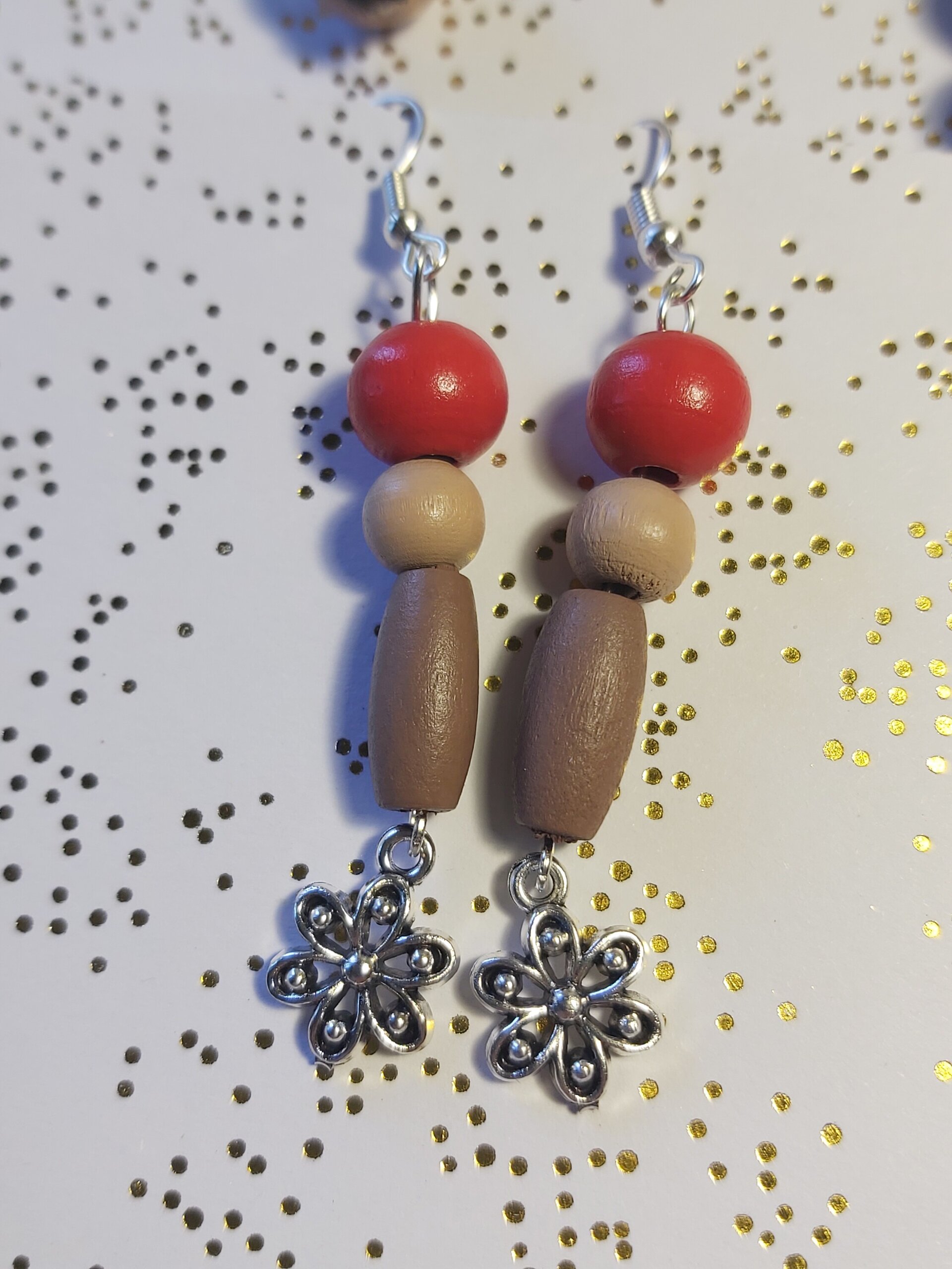 COLLAR, ANILLO Y PENDIENTES FLOR - 2
