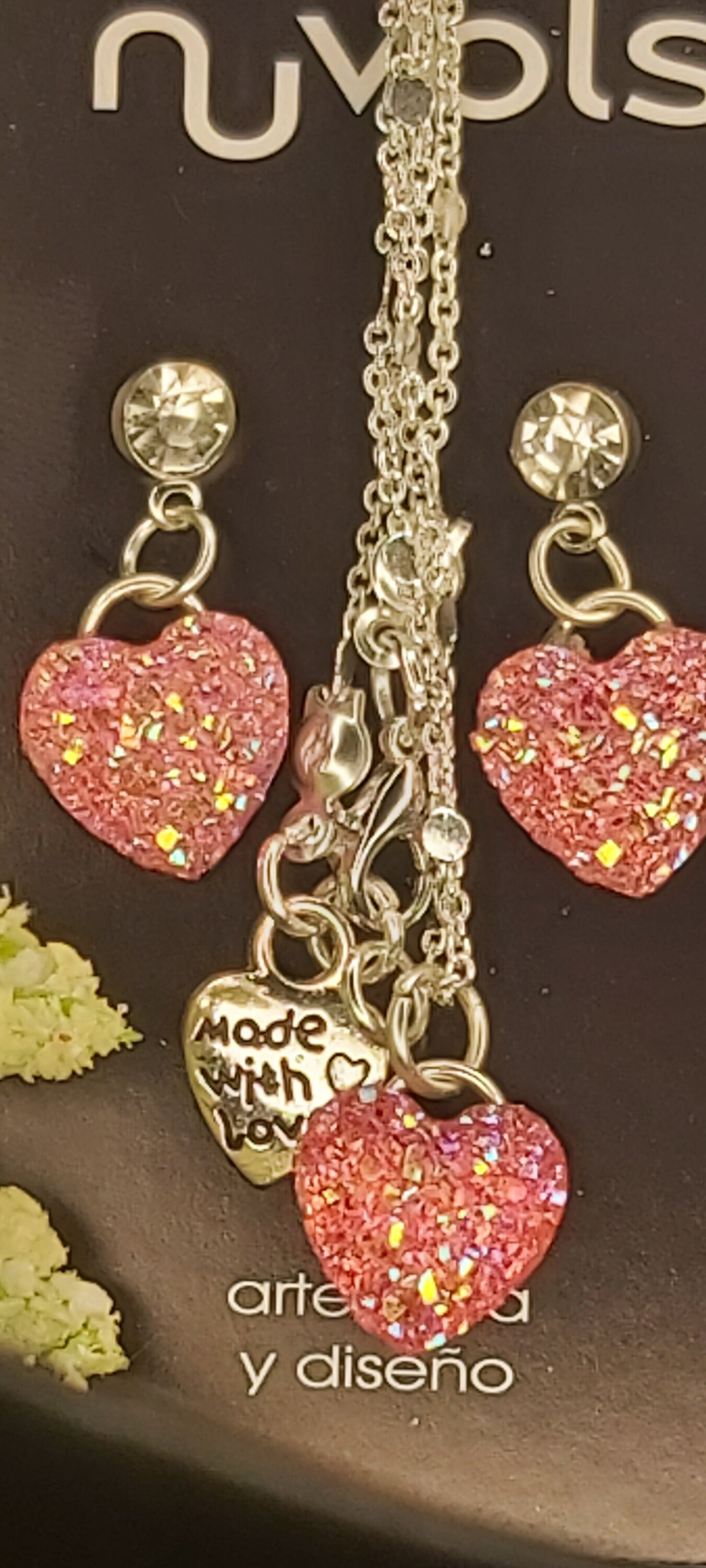 LUXE. CONJUNTO DE PENDIENTES Y COLGANTE - 2